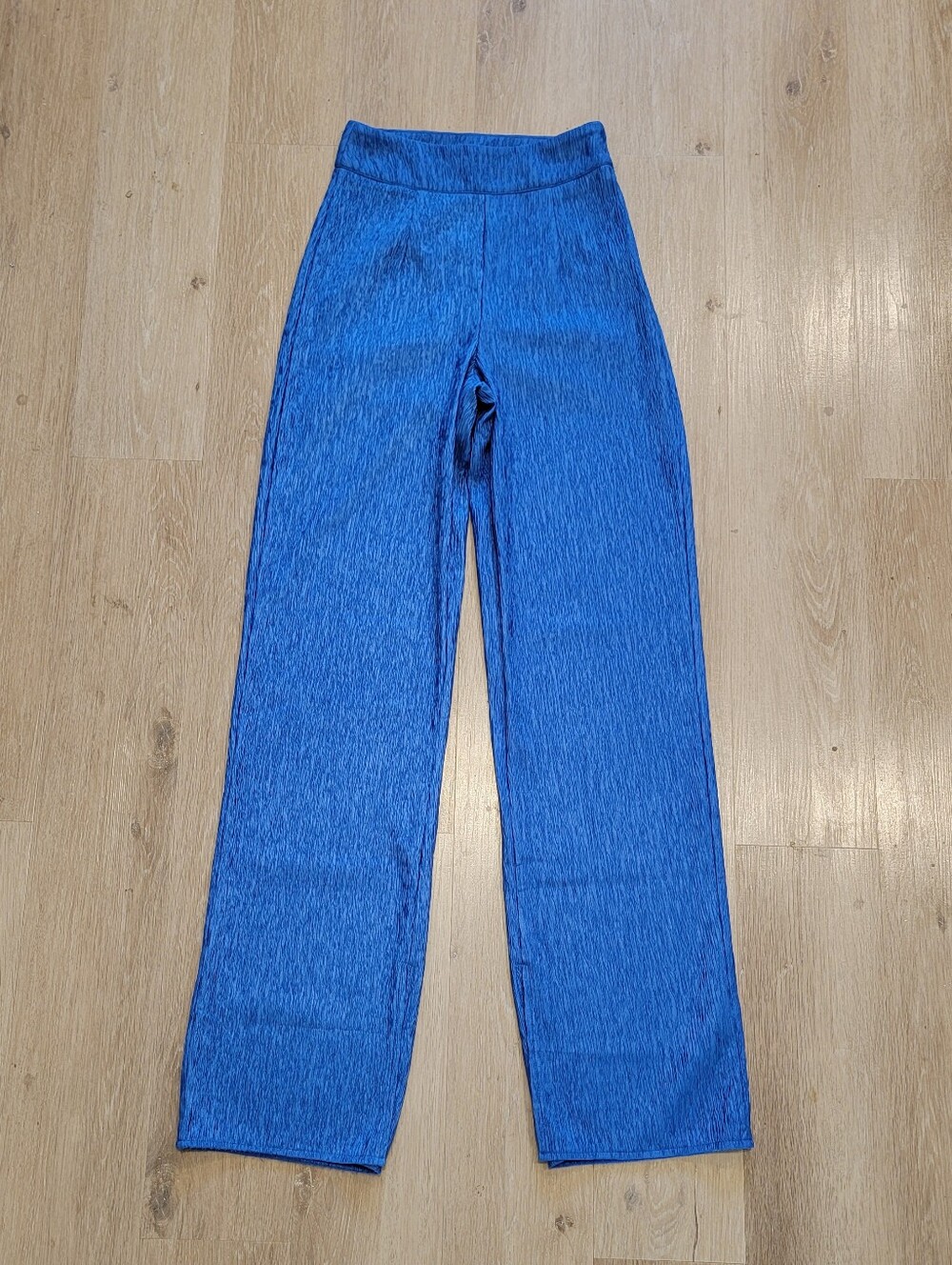 Nasty Gal textured blue pants